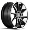 22x9 AZAD AZ23 Semi Matte Black w/ Chrome SS Lip 5x4.5/114.3 35mm