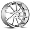 20x9 AZAD AZ23 Brushed Face w/ Chrome SS Lip  5x120 35mm