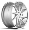 22x9 AZAD AZ23 Brushed Face w/ Chrome SS Lip  5x4.25/108 35mm