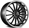 20x10.5 AZAD AZ24 Semi Matte Black w/ Chrome SS Lip 5x120 42mm