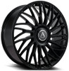 22x9 AZAD AZ717 Gloss Black 5x5/127 5x130 38mm