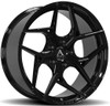 22x9 AZAD AZFF01 Gloss Black (Flow Form) 5x115 15mm