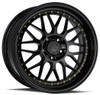 18x8.5 Aodhan AH02 Gloss Black w/ Gold Rivet 5x4.5/114.3 35mm
