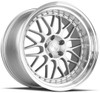 19x11 Aodhan AH02 Silver w/ Machined Lip 5x4.5/114.3 15mm