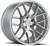 18x8.5 Aodhan AH-X Gloss Silver w/ Machined Face  5x112 35mm