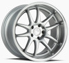 19x9.5 Aodhan DS02 Silver w/ Machined Face 5x4.5/114.3 15mm