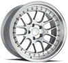 18x9.5 Aodhan DS06 Silver w/ Machined Face 5x4.5/114.3 15mm