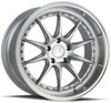 18x9.5 Aodhan DS07 Silver w/ Machined Face 5x4.5/114.3 15mm