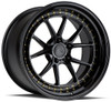 19x11 Aodhan DS08 Gloss Black w/ Gold Rivets (Flow Formed) 5x4.5/114.3 22mm