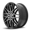 17x7 DRW D17 Gloss Black Machined Face 4x4.25/108 4x4.5/114.3 40mm