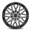 18x8 DRW D17 Gloss Black Machined Face 5x105 5x4.5/114.3 40mm