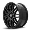 18x8 DRW D17 Gloss Black 5x4.25/108 5x4.5/114.3 40mm