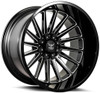 22x12 Force Off-Road F40 Gloss Black Milled (* May Require Trimming) 5x5.5/139.7 5x150 -44mm