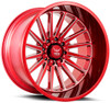 20x12 Force Off-Road F40 Candy Red Milled (* May Require Trimming) 6x135 6x5.5/139.7 -44mm