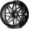 20x10 Force Off-Road F01 Black Milled 5x5.5/139.7 5x150 -12mm