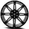 20x10 Force Off-Road F32 Gloss Black Milled 6x135 -12mm
