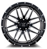 22x12 Force Off-Road F04 Gloss Black Milled (* May Require Trimming) 6x135 -44mm