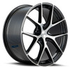 20x9 Element EL44 Gloss Black Machined Face 5x112 35mm