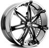 22x9.5 Diablo DNA Chrome w/ Black Inserts (CUSTOM 2-3 weeks)