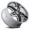 20x9.5 Diablo Blitz Chrome w/ Black Inserts (CUSTOM)