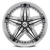 22x9.5 Diablo Blitz Chrome w/ Black Inserts (CUSTOM)
