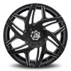 24x10 Diablo Hurricane Gloss Black Milled (CUSTOM)