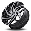 24x10 Diablo Hurricane Gloss Black Machined Face (CUSTOM)