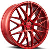 22x9 NV NV1 Brushed Red 5x120 30mm