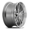18x8 Ridler 606 Grey w/ Milled Spokes & Diamond Lip 5x4.5/114.3 0mm