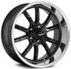18x8 Ridler 650 Matte Black w/ Polished Lip 5x5/127 0mm