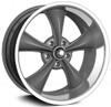 17x7 Ridler 695 Grey w/ Machined Lip 5x4.75/120.7 0mm
