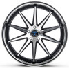 20x11 Rohana RC10 Black Machined w/ Chrome Stainless Steel Lip 5x4.5/114.3 28mm