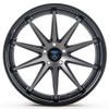 20x10 Rohana RC10 Matte Graphite w/ Gloss Black Lip 5x4.5/114.3 40mm