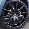 22x9 Lexani CSS-15 Full Gloss Black w/ Covered Cap (CUSTOM)