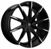 24x9 Lexani CSS-15 Gloss Black Machined Tips w/ Covered Cap (CUSTOM)