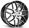 20x8.5 Versus VS103 Gloss Black w/ Machined Face 5x112 35mm