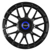 17x8 Versus VS22 Gloss Black w/ Blue Cap 5x112 5x120 35mm