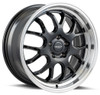 17x9 Versus VS824 Black w/ Polished Lip 5x4.5/114.3 5x100 25mm