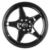16x7.5 Versus VS005 Gloss Black 5x100 5x4.5/114.3 35mm