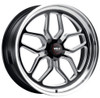 18x8 Weld Performance Laguna S107 Gloss Black Milled Machined (Rotary Formed) 5x4.75/120.7 0mm