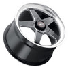 17x7 Weld Performance Ventura S104 Gloss Black Milled Machined (Rotary Formed) 5x4.75/120.7 0mm