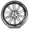 22x9 XIX X23 Gloss Black w/ Machined Face (Chrome Stainless Steel Lip) 5x120 15mm