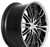 22x9 XIX X23 Gloss Black w/ Machined Face (Chrome Stainless Steel Lip) 5x120 30mm