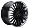 20x10 XIX X59 Gloss Black w/ Stainless Steel Chrome Lip 5x120 40mm