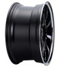 22x10.5 XIX X59 Gloss Black w/ Stainless Steel Chrome Lip 5x112 38mm