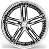 22x10.5 XIX X15 Gloss Black Machined w/ Chrome Stainless Steel Lip 5x112 32mm