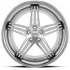 20x9 XIX X63 Silver Machined w/ Stainless Steel Lip 5x4.5/114.3 20mm