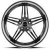 20x9 XIX X63 Gloss Black w/ Stainless Steel Lip 5x112 32mm