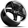 20x10.5 XIX X63 Gloss Black w/ Stainless Steel Lip 5x4.5/114.3 38mm