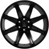 22x12 AXE Offroad Artemis Satin Black  (* May Require Trimming)  6x135 6x5.5/139.7 -44mm
